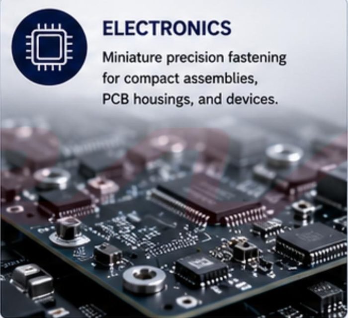 Electronics industry fastening